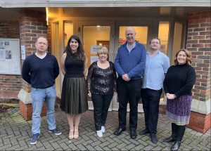 Cllr Bernie Muir and Chris Grayling MP and others at The Wells Centre