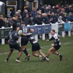 Rugby action shot.