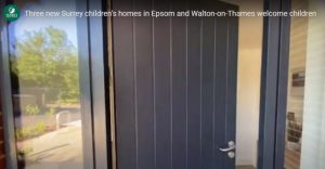 Entrance to Surrey care home for children