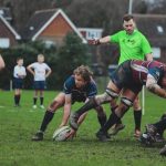 Sidcup out of a scrum against Sutton and Epsom RFC