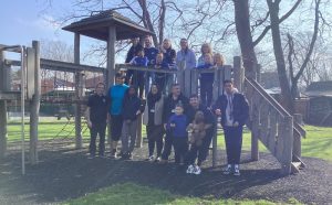 Pupils and staff of Linden Bridge school, Worcester Park