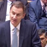 Jeremy Hunt MP deliverying his budget