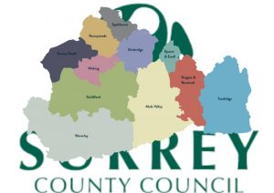 Map of Surrey