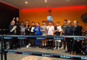 Boxing at Epsom Boxing Academy with Cllr Woodbridge