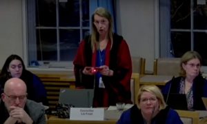Cllr Liz Frost responds to debate.