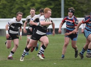 Rugby action at eybridge match