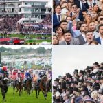 Epsom races Derby day collage