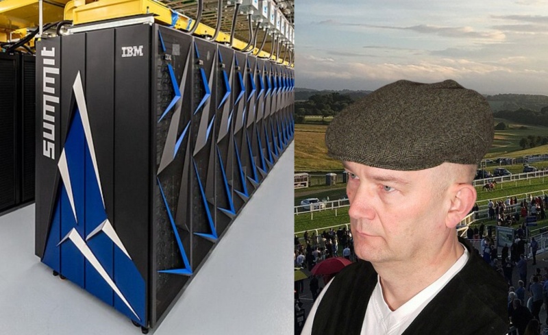Super computer and tipster in flay cap