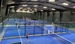 An indoor padel centre