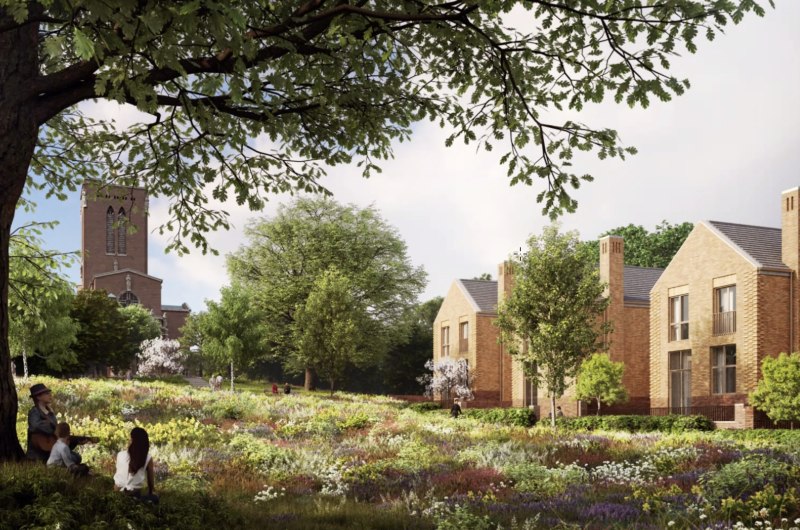 Indicative Cgi Of Planning Application For Homes Near Guildford Cathedral. (Image: VIVID Homes)