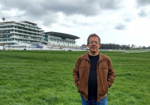 Author on Epsom Downs