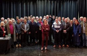 Mhairi Fraser and supporters