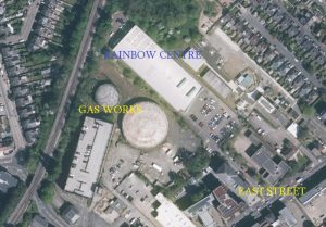 East Street Epsom aerial view.