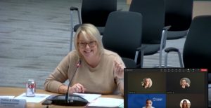 Police and Crime Commissioner Lisa Townsend at PCC panel 26 September. (Credit: Surrey County Council live stream)