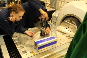 Surrey student satellite designers.