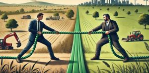 Tug of war over green belt land