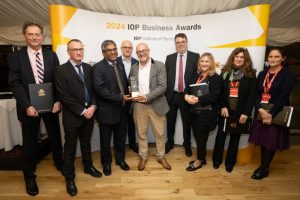 the Silveray team with the IoP award can be found