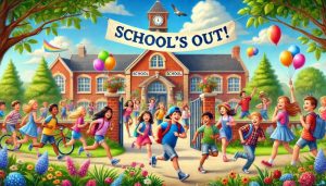 Children leaving school