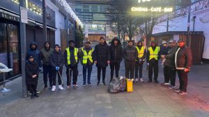Ahmadiyya youth in Epsom Square