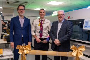 Rob Young, UK General Manager for Beckman Coulter Diagnostics; Matthew Kershaw, Chief Executive of Croydon Health Services NHS Trust; Simon Brewer, SWLP Managing Director