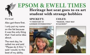Spickett's spoof Epsom and Ewell Times report.