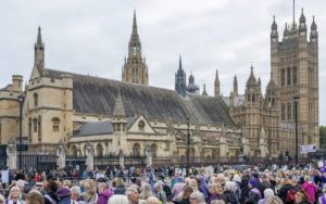 Waspi protestors outside Parliament