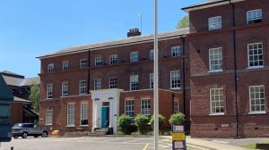 Outside Guildford Borough Council\'s HQ, Millmead House. (Credit: Guildford Borough Council)