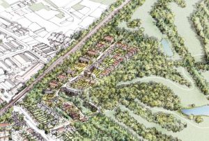Artist\'s impression of proposed Hersham golf club development. (Credit: Claudel Venture Holdings Ltd / Elmbridge Borough Council planning documents)
