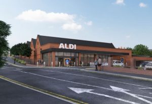 CGI visualisation of Aldi store on the Former Dairy Crest Site, on Alexandra Road, Epsom. (Credit: Aldi/ Epsom and Ewell Borough Council)