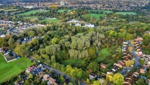 Grafton Woodland aerial view