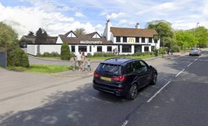 Visual of proposed McDonald\'s on Portsmouth Road, Cobham. (Credit: McDonald\'s/ Elmbridge Borough Council planning documents)