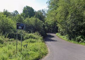 View of Ford Road from Lucas Green Road, Bisley. (Credit: Google Street View)