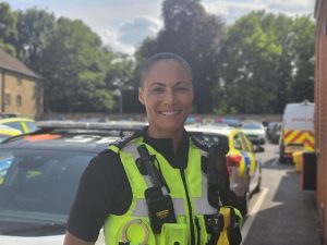 Candice Gill in uniform