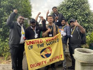 Workers at Epsom and St Helier Hospitals to vote on strike action. (Credit: United Voices of the World)