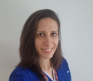 Alicia Arias in her hospital uniform. (Credit: Alicia Arias)