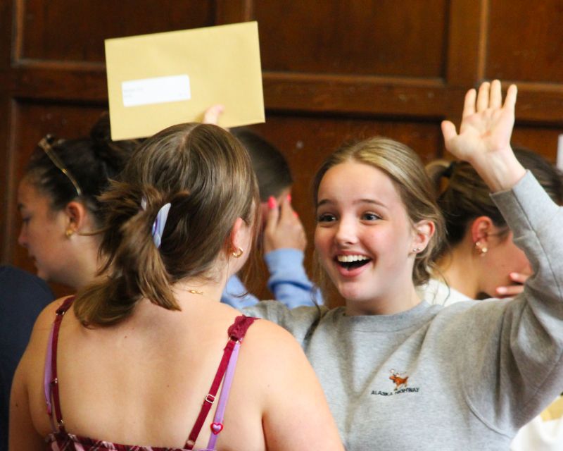 Rosebery girls celebrate. Credit: GLF Schools