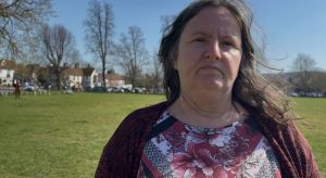 Carol Ward on Godstone Green. (Credit: Emily Dalton/LDRS)