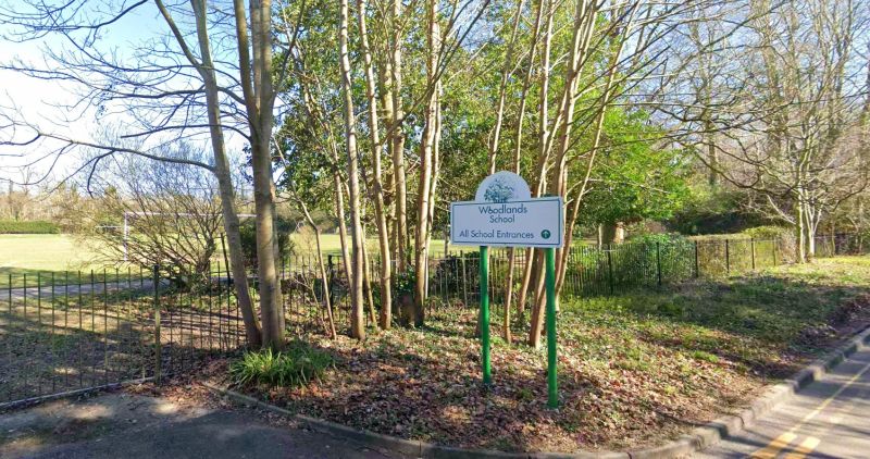 Outside Woodlands School, Leatherhead. (Credit: Google Street View)