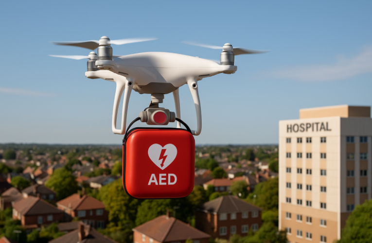 Defibrillators delivered by drone?