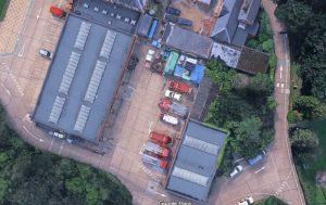 Surrey Fire Service Wray Park aerial view Google Maps