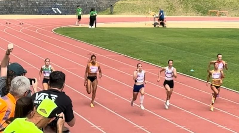 Womens 100 m final in Madeira