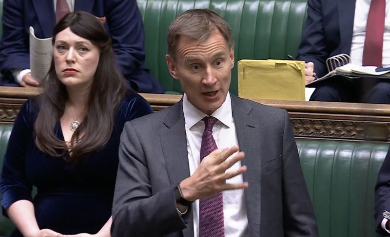 Godalming and Ash MP Sir Jeremy Hunt in parliament raising the issue of CIL injustice (Parliament TV)