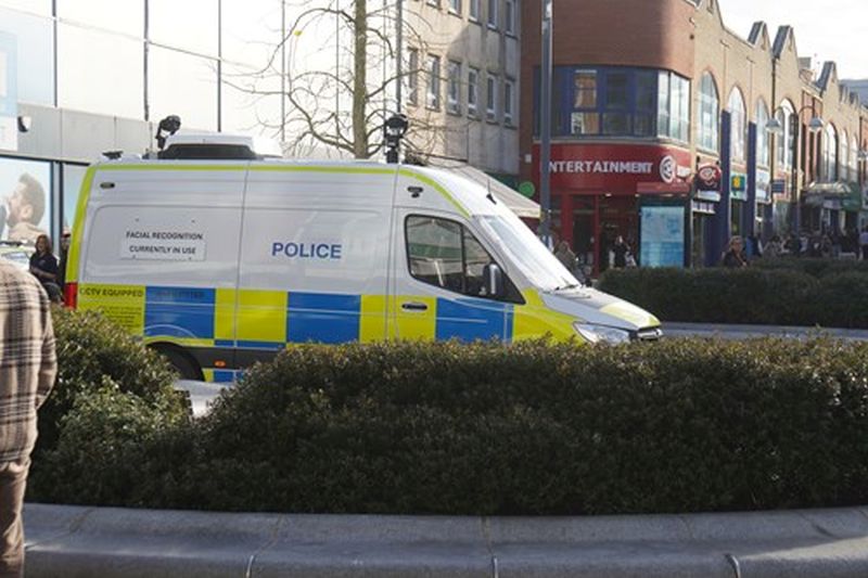 A live facial recognition van. Sussex Police.