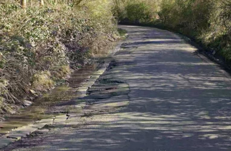 Leatherhead ruined recycling road repair