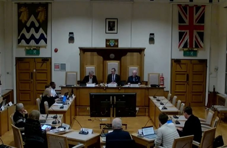 Audit and Scrutiny Committee get ready for the meeting. Epsom and Ewell Borough Council YouTube.