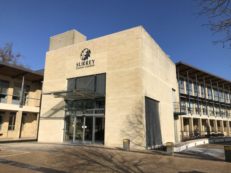 Surrey County Council headquarters. Credit: Emily Coady-Stemp