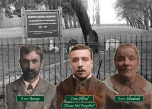Horton Cemetery with former patients photos