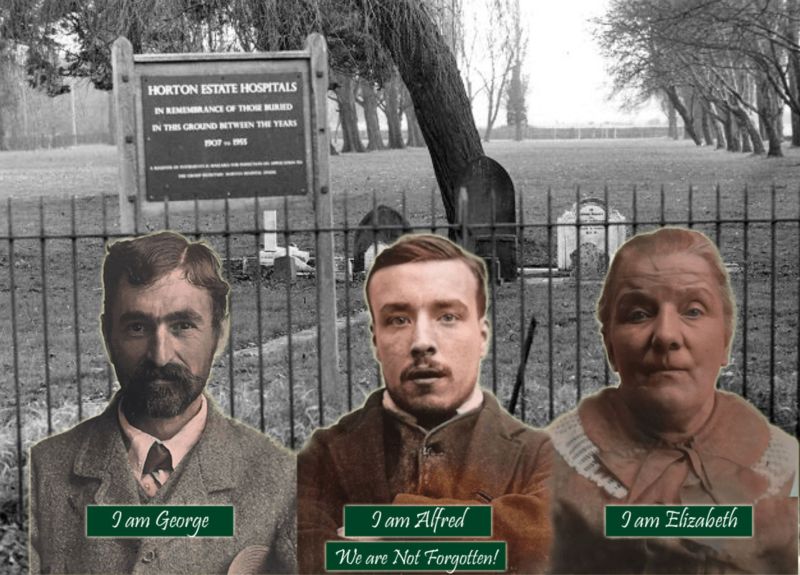 Horton Cemetery with former patients photos