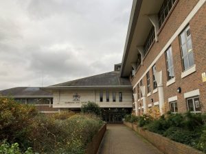 Elmbridge Civic Centre, where Elmbridge Borough Council is based. Photo credit Emily Coady-Stemp, LDR. Approved for use.