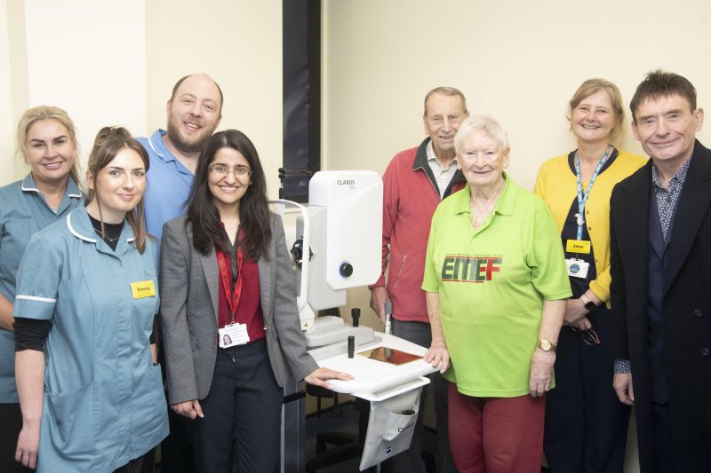 Jimmy White with Bess Harding and others